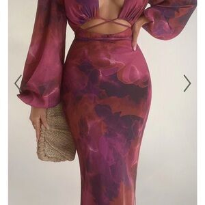 Showpo Multicolor Long Sleeve Dress